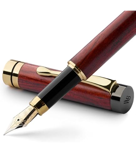 Amazon | BV96908 くれ竹万年毛筆夢銀河天然木 玉樹槐中字 | 万年筆